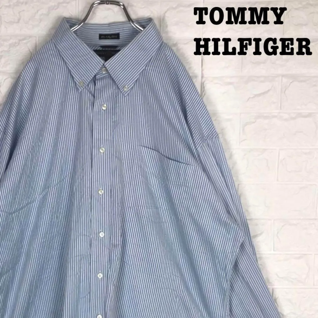 Thumbnail of Embroidered One-Point Logo ★ Tommy Hilfiger Button-Down Striped Shirt