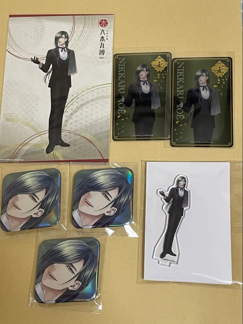 Thumbnail of Touken Ranbu: Dai Honmaru Haku (Large Honmaru Exhibition) Honmaru Haku (Honmaru Exhibition) postcard, clear card, acrylic stand, can badge, Aoe (referring to a Touken Ranbu character)