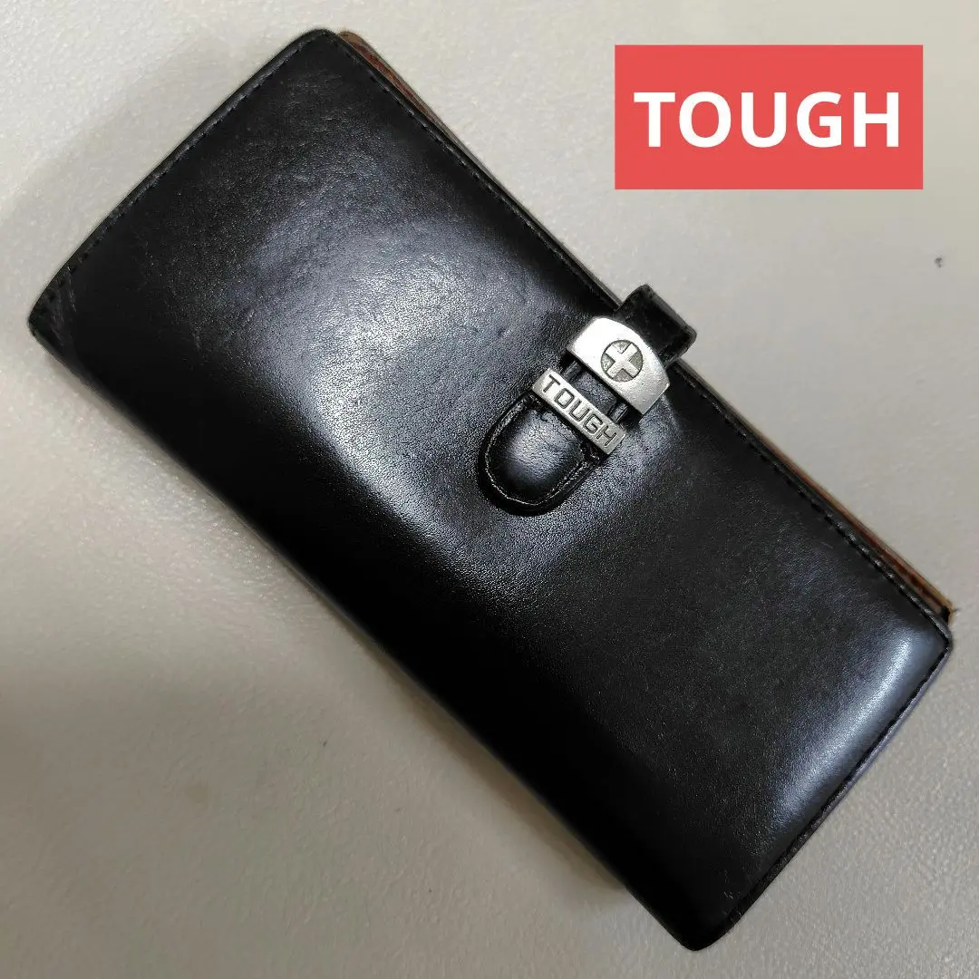 【新品】TOUGH レザー　長財布　黒 2025年最新】タフ メンズ 長財布の人気アイテム - メルカリ