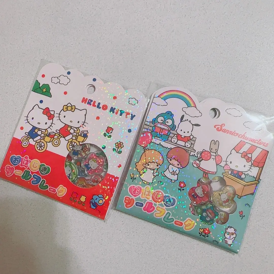 Thumbnail of Ohajiki Stickers Sanrio Hello Kitty Ohajiki Seal Flake Retro Seal Flake