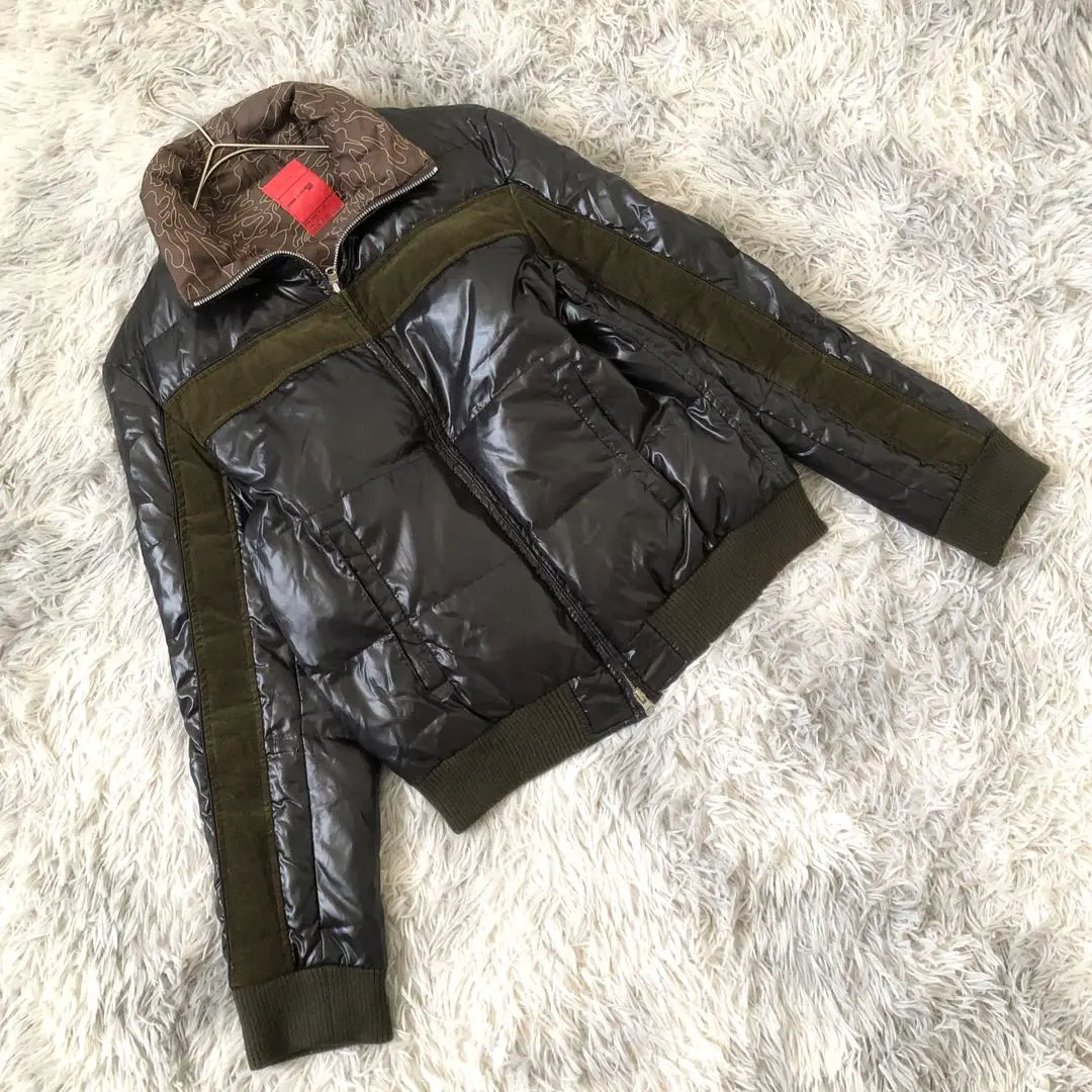 COMME CA DU MODE MEN 馬革 レザー ダウンジャケット 2 黒 COMME CA DU MODE - 高級COMME CA DU MODE MEN 馬革 レザー
