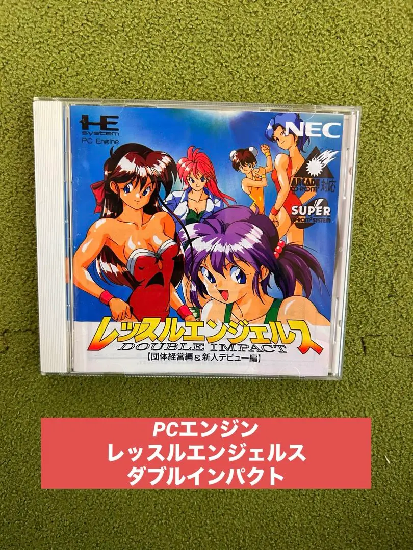 PCエンジンスーパーCDソフト　レッスルエンジェルス・ダブルインパクト【団体経営編＆新人デビュー編】 PCエンジンSUPER CD・ROM^2 レッスルエンジェルス・ダブル