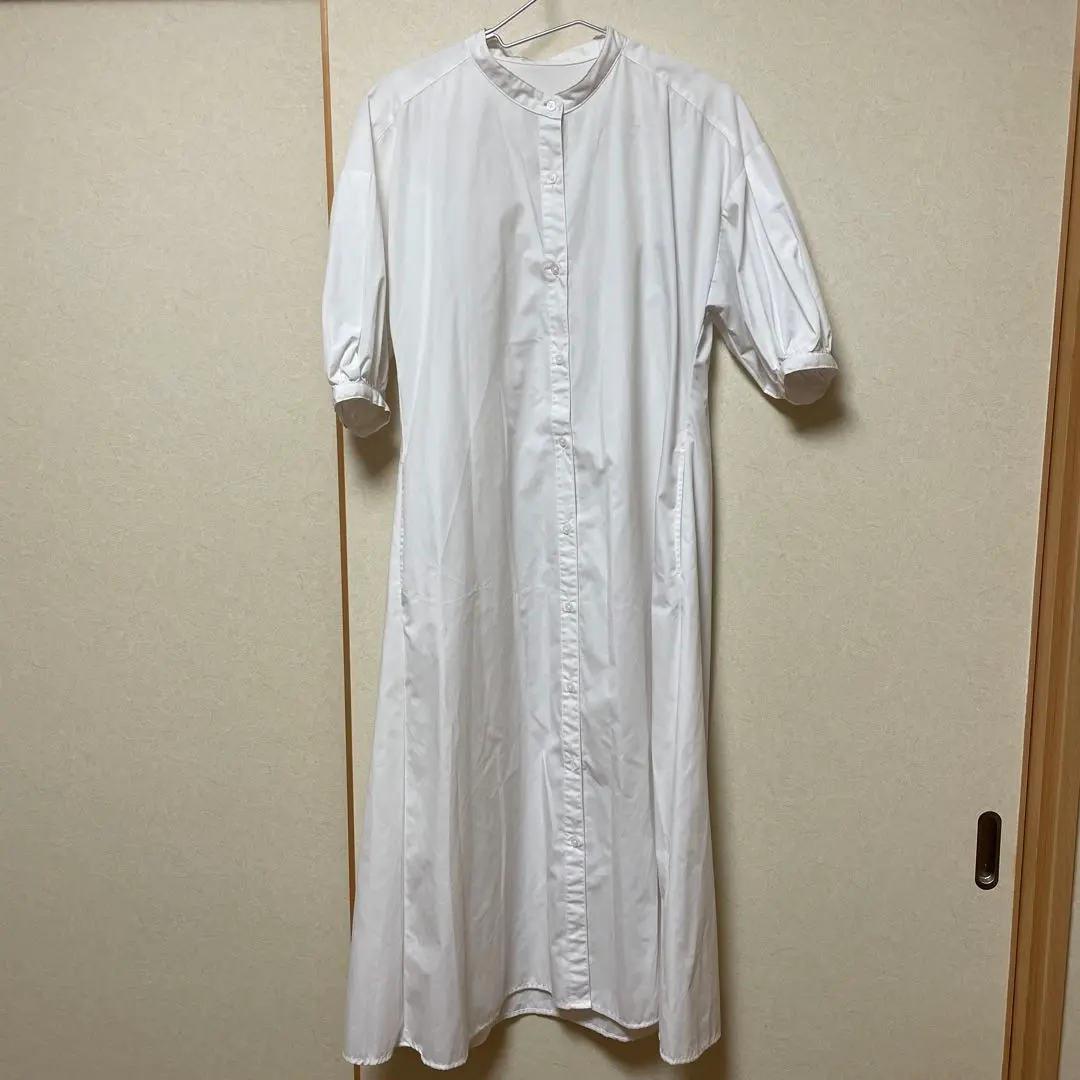 Thumbnail of GU White Shirt Dress, Short Sleeve