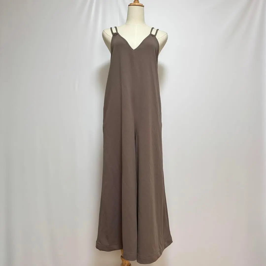 COEN 易於打理 美麗剪裁喬其紗 連身褲F 的縮圖