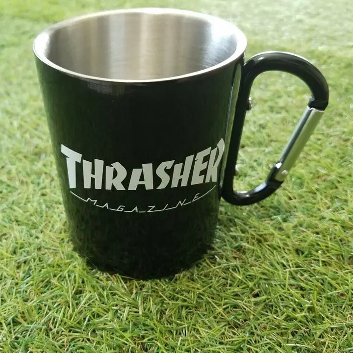 【新品未使用】ステンレスマグカップ　THRASHER 4点セット　カップル　ペア 新品未使用】ステンレスマグカップ THRASHER 4点セット カップル