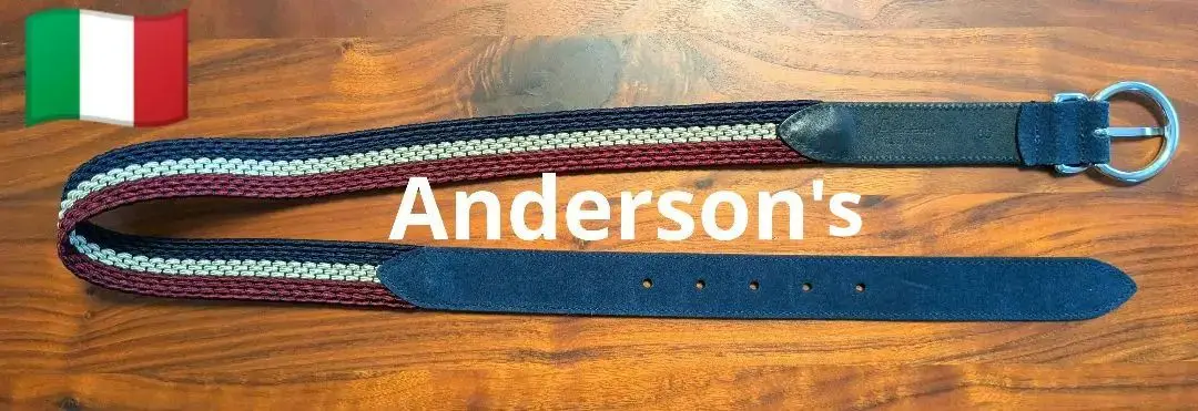 新品 ANDERSON’S スエードベルト 90 ブラウン 2025年最新】アンダーソンズ 素材：本革 メンズ ベルトの人気