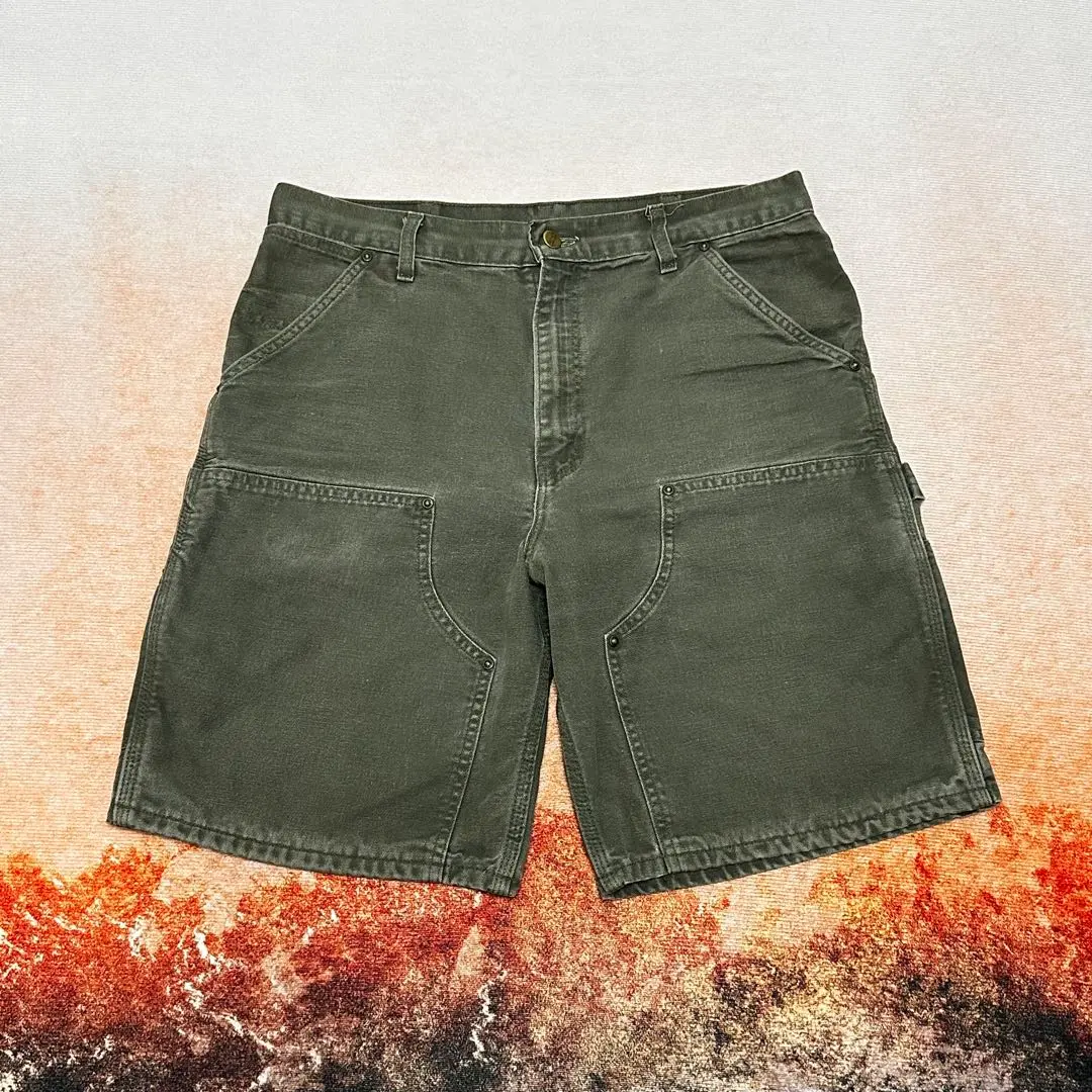 レア Carhartt ダブルニー USA製 ショーツ W34 カーハ 2025年最新】Carhartt ハーフパンツ ダブルニー 34の人気
