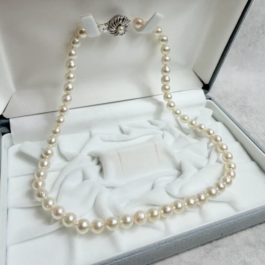 Thumbnail of Akoya pearl baroque necklace 6.1mm-5.5mm Formal occasions