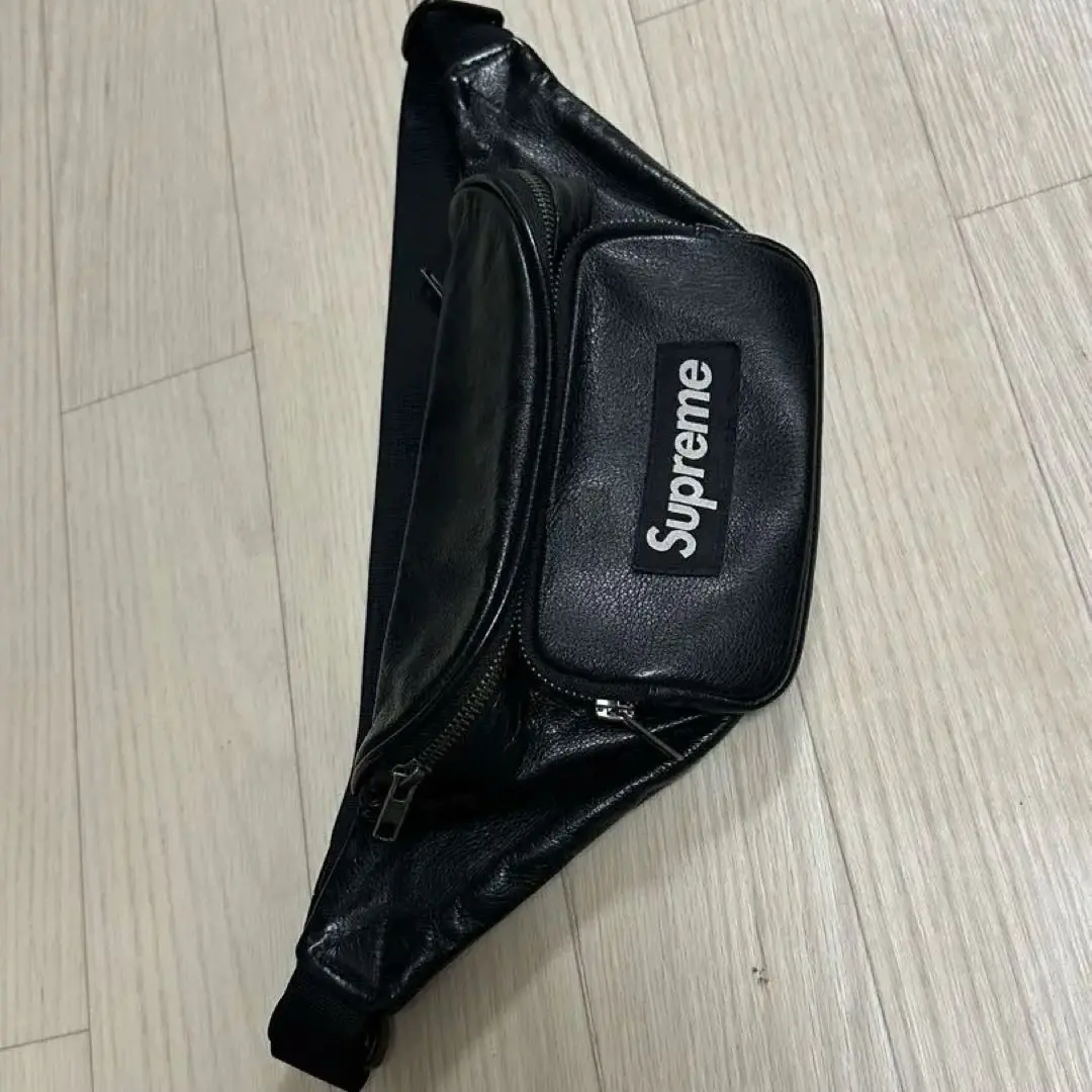 supreme シュプリーム 17ss レザーウエストバッグ デザートカモ Supreme シュプリーム 17SS Leather West Bag BOX LOGO レザー