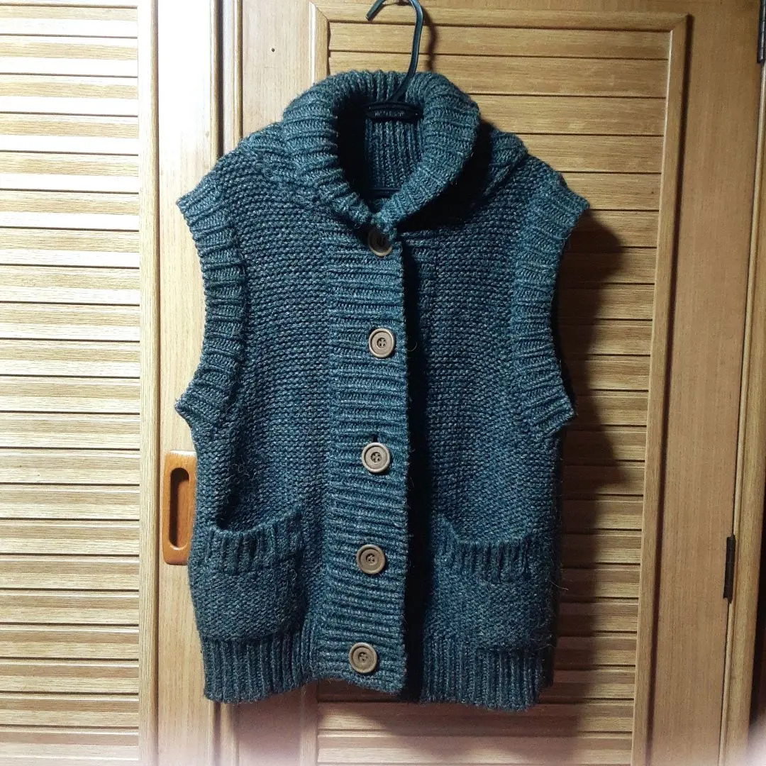 Thumbnail of niko and... niko and... Knit Vest Dark Gray