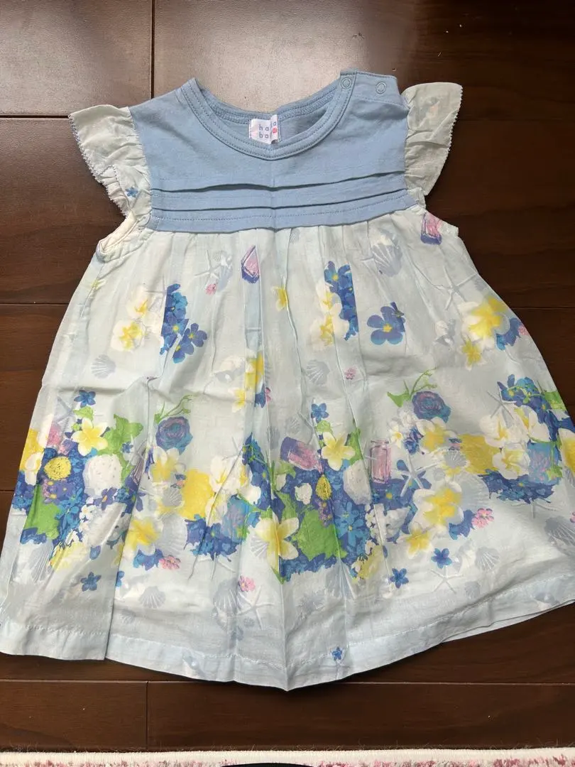 Thumbnail of Hakka Baby Floral Frill Sleeve Dress, 80cm