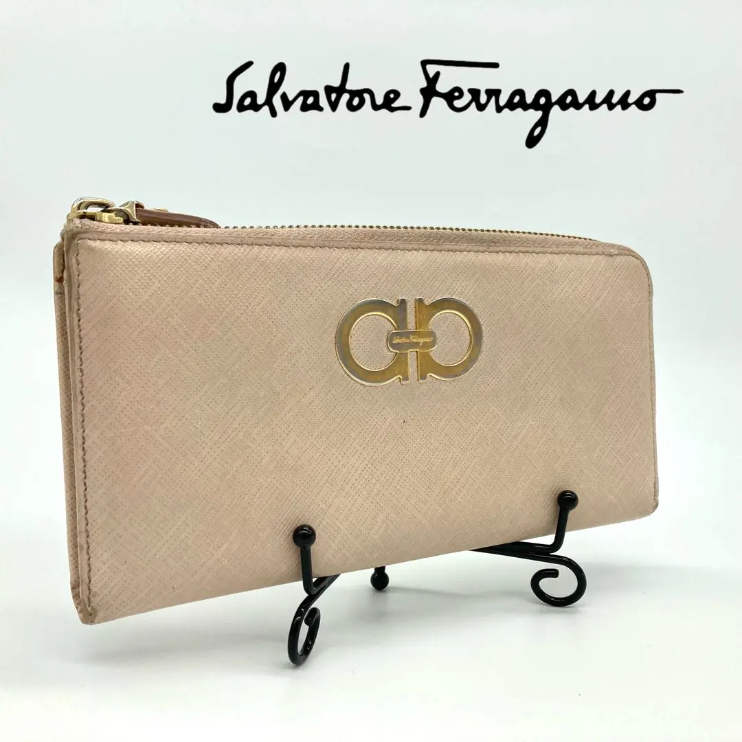 Thumbnail of Salvatore Ferragamo Gancini Long Wallet L-zip