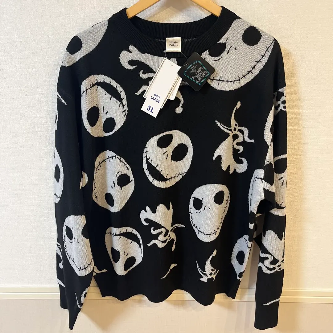 Thumbnail of New with tags Nightmare Jack Zero knit sweater sweatshirt 3L