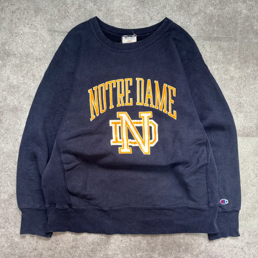 Thumbnail of Rare 80s USA Made Champion REVERSE WEAVE L (Tri-color tag)