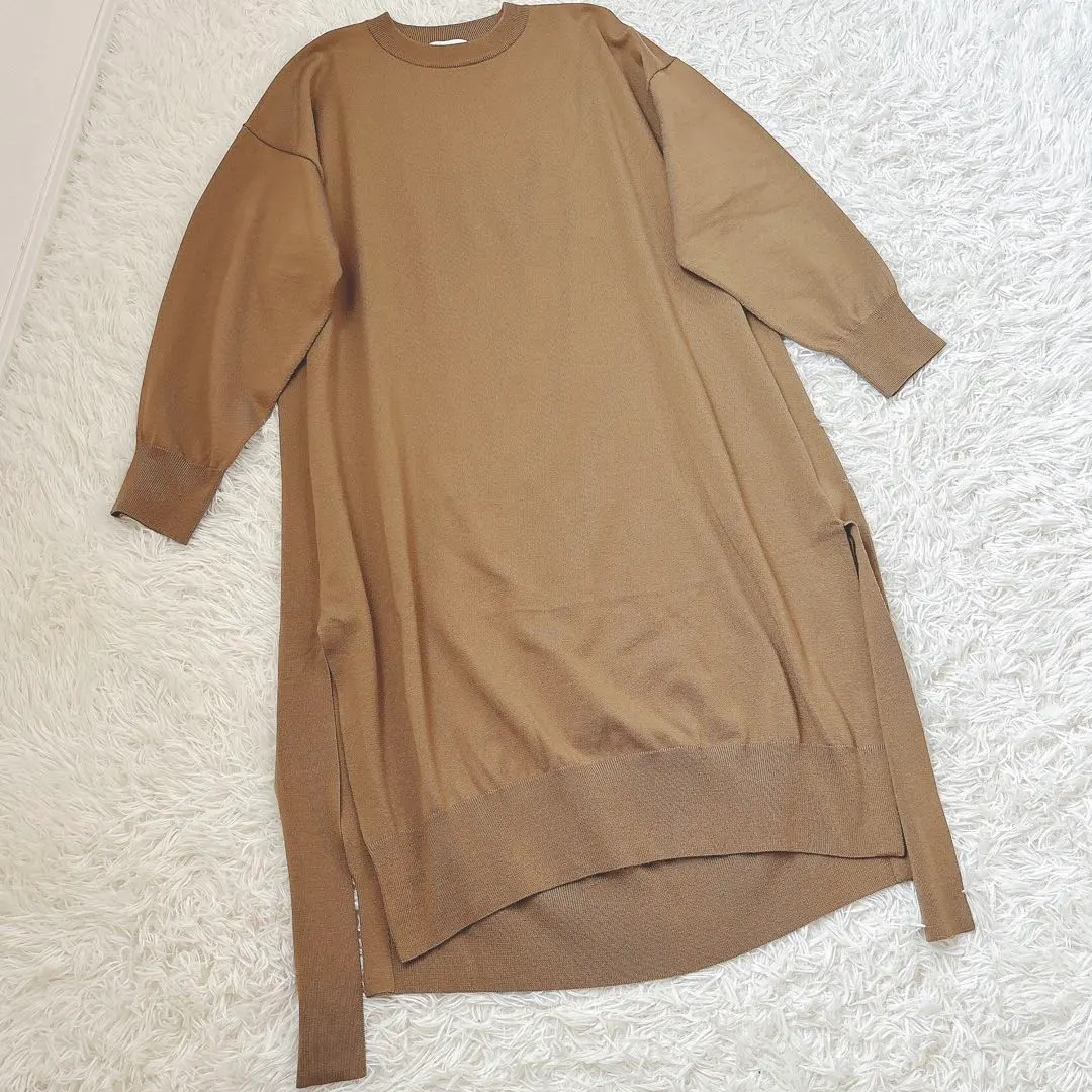 Thumbnail of HYKE Long Knit Dress Side Slit Wool Blend Size 1