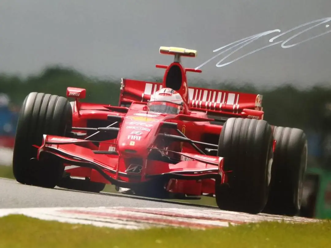 サイン入り キミ・ライコネン フォトフレーム フェラーリ F1