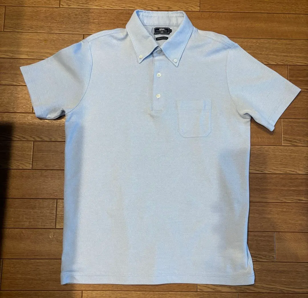 Thumbnail of Gim Made in Japan Polo Shirt Button-down Light Blue LL (likely referring to size)