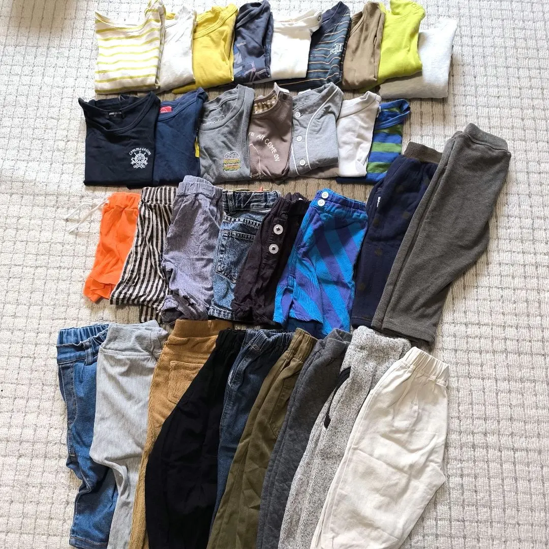 Thumbnail of Baby Clothes T-shirts, Cut and Sewn Tops, Pants Set 80-90cm, 33 Piece Set