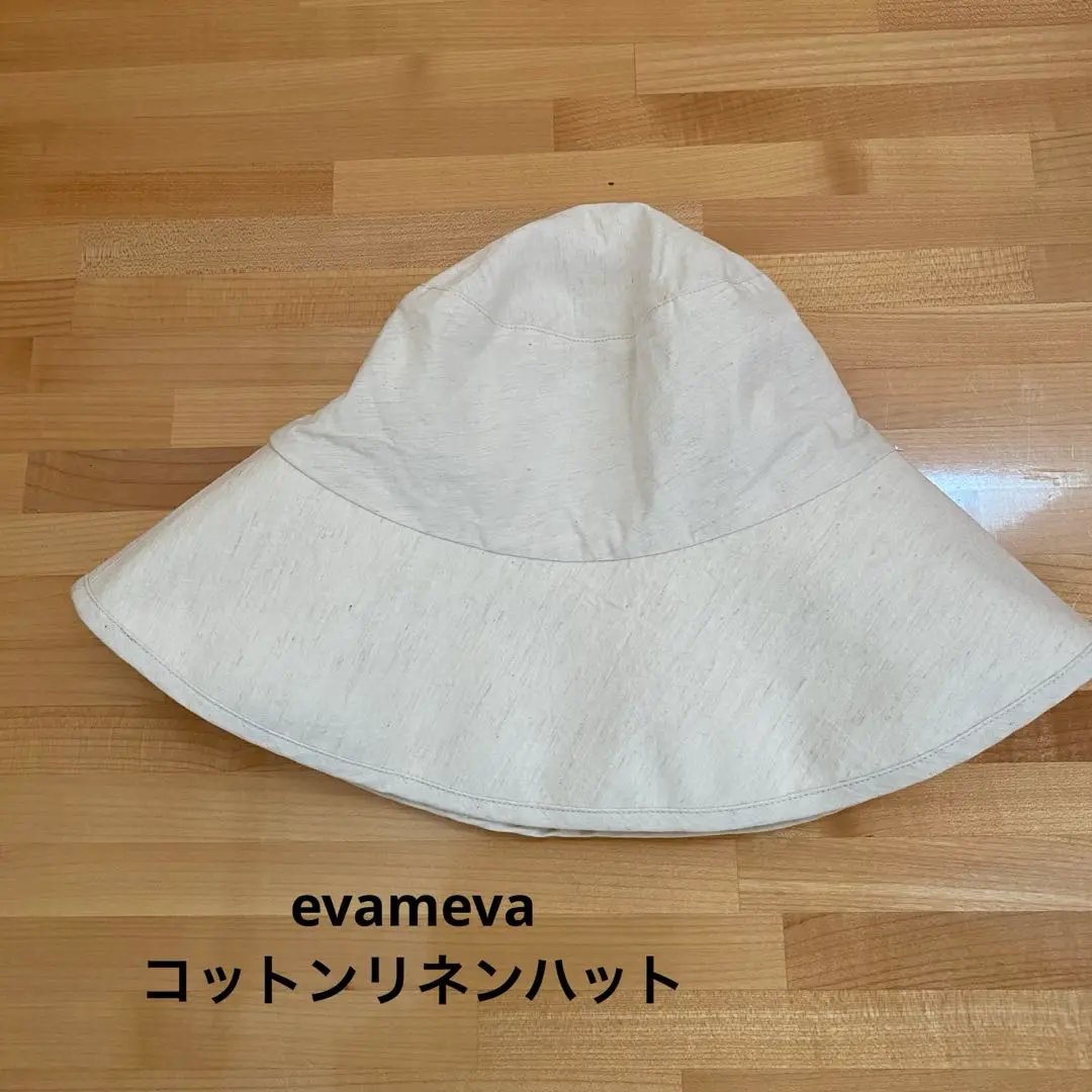 【極美品】evam eva リネン 帽子 楽天市場】evam eva エヴァムエヴァ リネン ストラップ ハット