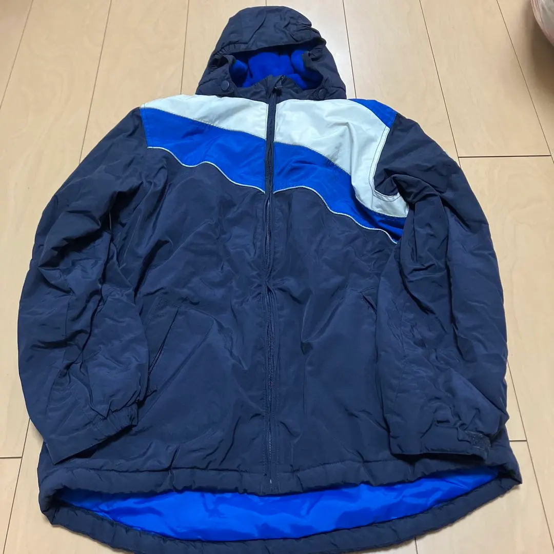 Thumbnail of Navy blue hooded ski wear