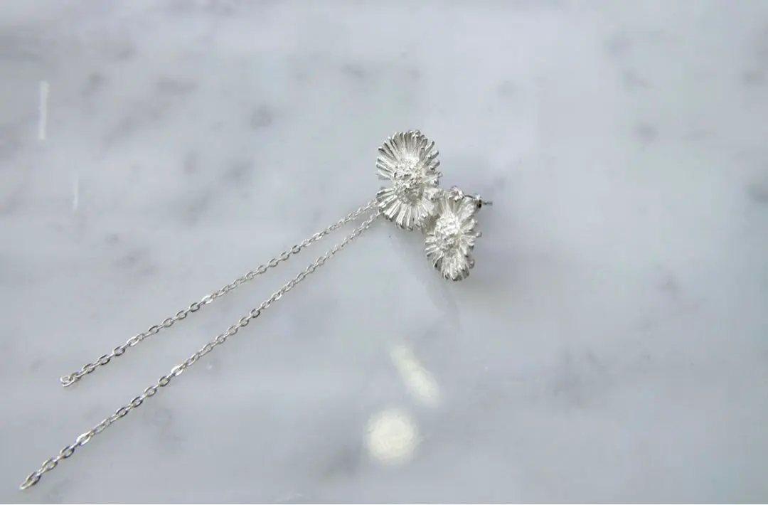 Fillyjonk フィリフヨンカ // ブルーカルセドニーrocaピアス Fillyjonk(フィリフヨンカ) Moss ring | アイスブルーサファイア