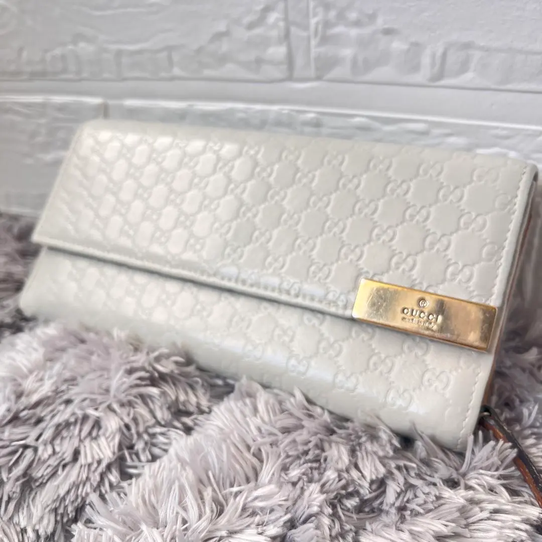 良品✨GUCCI 長財布　マイクロシマ　バイカラーロゴプレート　ホワイト 楽天市場】【P5倍7/25限定☆さらに最大5,000円OFFクーポン