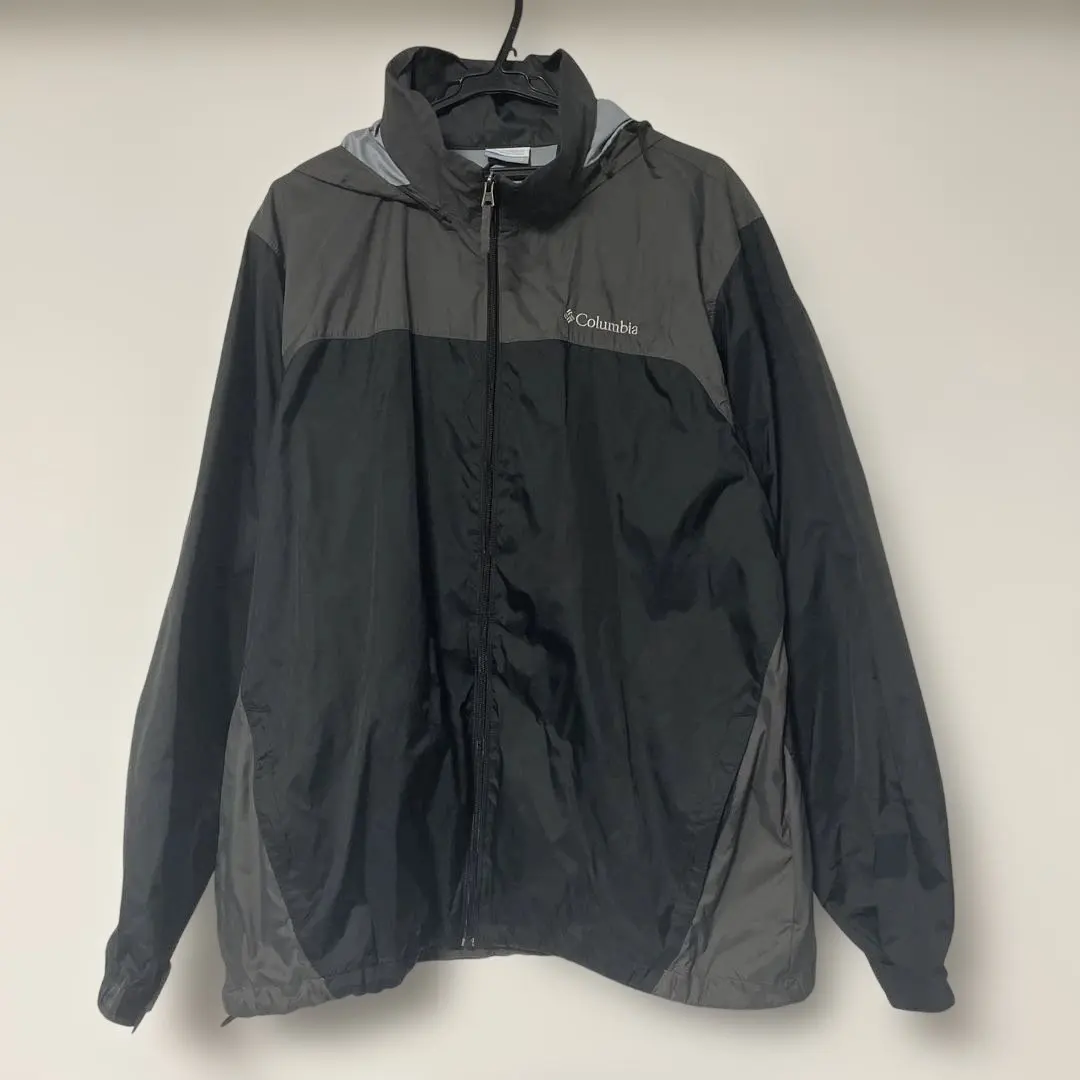 Thumbnail of Columbia nylon jacket, black/gray