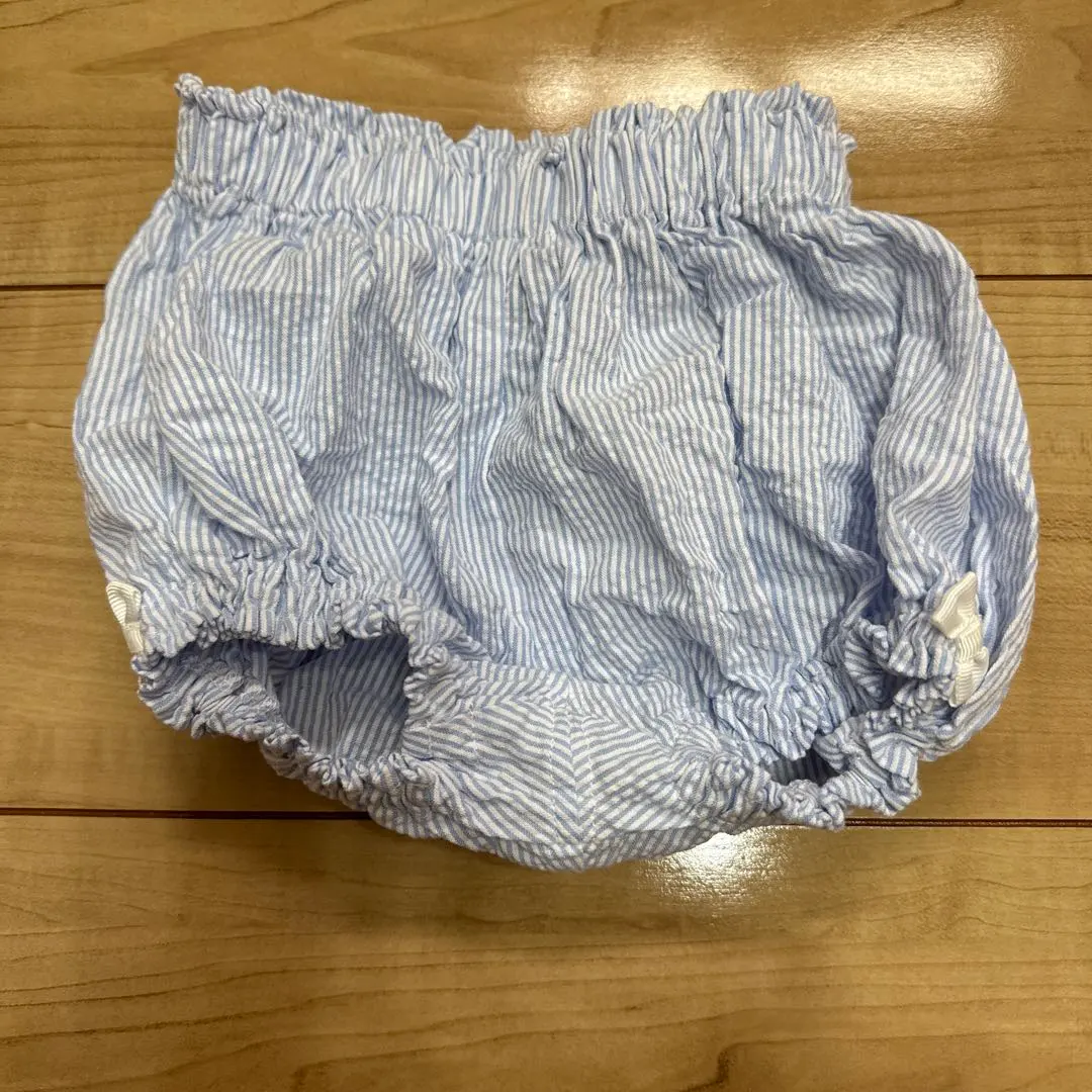 Thumbnail of Cotton blue and white striped pants 60-70cm