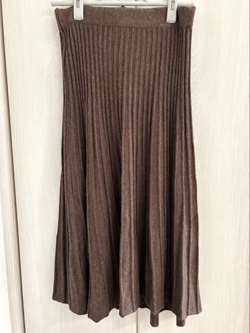 Thumbnail of Price reduced: CORNERS, 100% acrylic, brown long skirt, size M