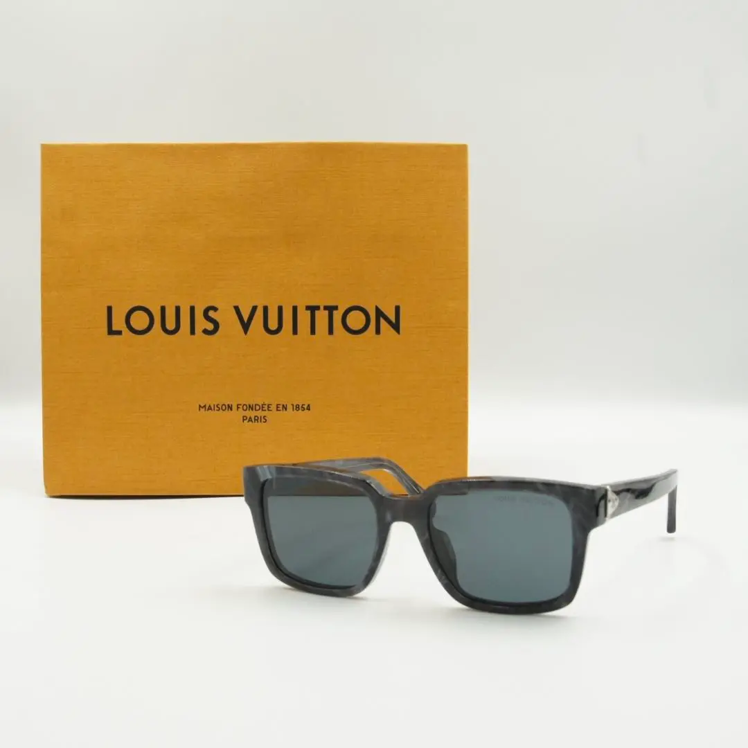 【特大フレーム/黄系】Louis Vuitton スクエアサングラス louis-vuitton--