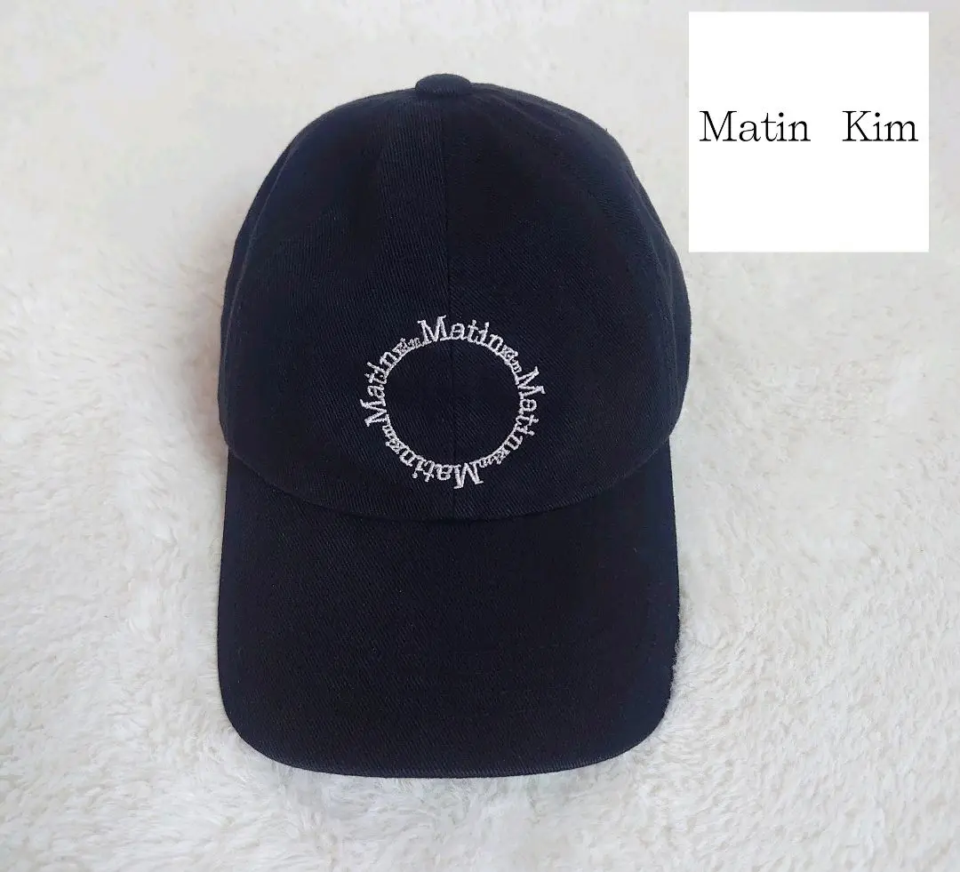 新品 Martin Kim マーティンキム マカロンロゴボールキャップ