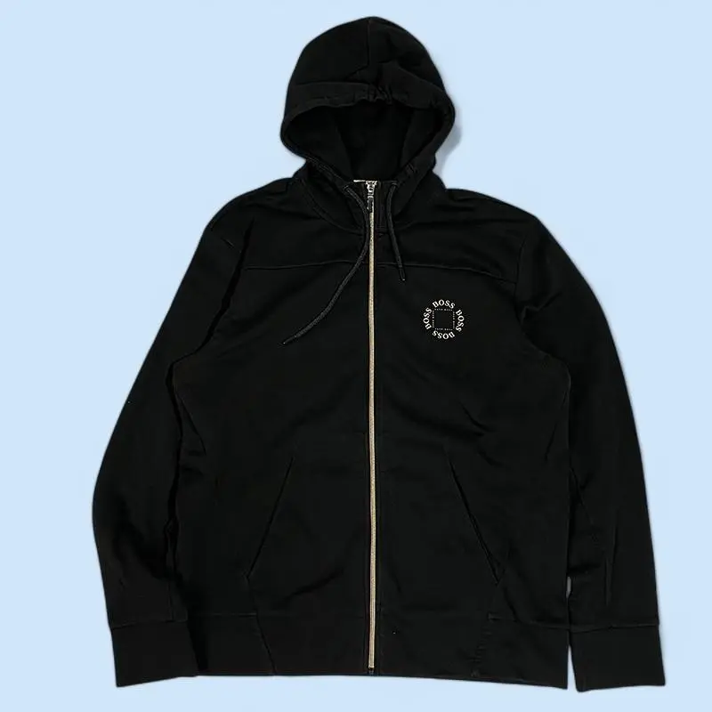 HUGO BOSS ジップパーカー 新品未使用 HUGO BOSS (ヒューゴボス) ウール混 モックネック ハーフジップ
