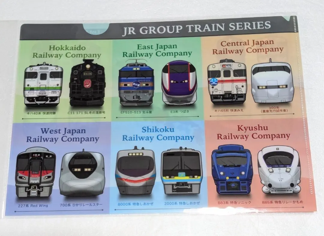 Thumbnail of JR Group Train Series A4 Clear File - 1 piece