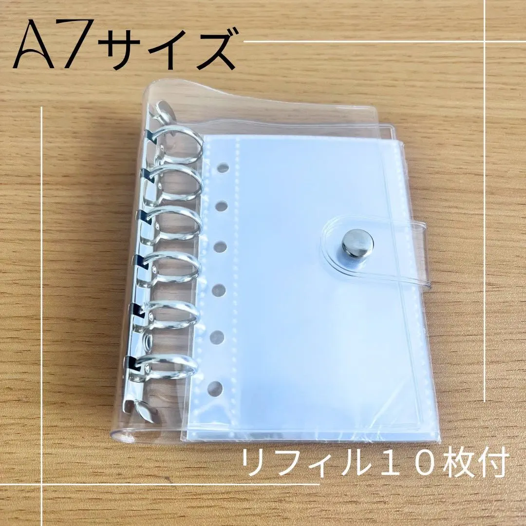 Thumbnail of Sticker Album A7 Transparent Binder Clear Binder with 10 Transparent Refills