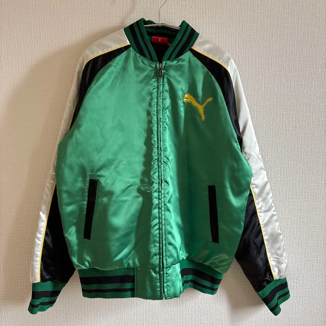 彪馬 刺繡Logo 棒球外套 中棉 背面大Logo 徽章 撞色 L 的縮圖