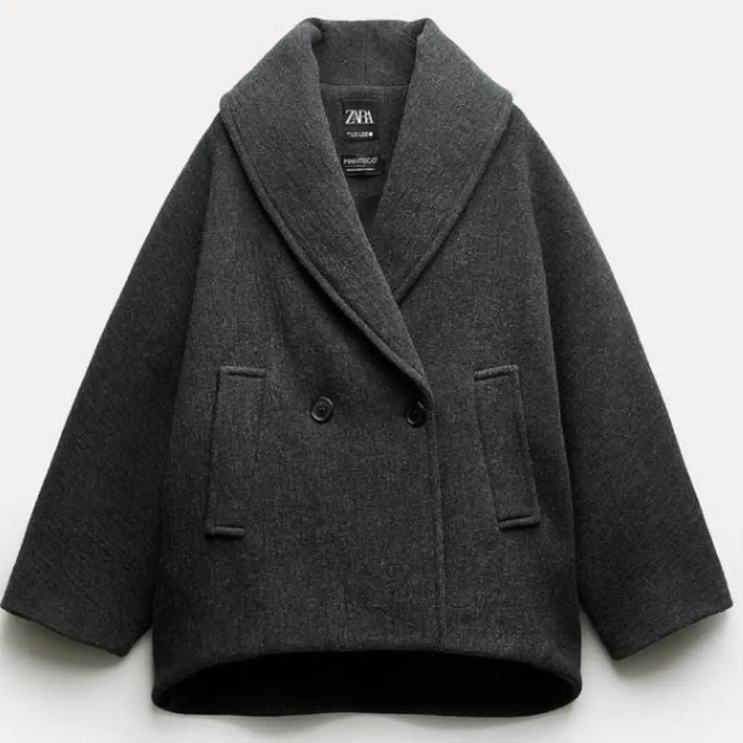新品未使用! Zara ZW COLLECTION MANTECOウール コート ZARA ZW COLLECTION MANTECOウール コート