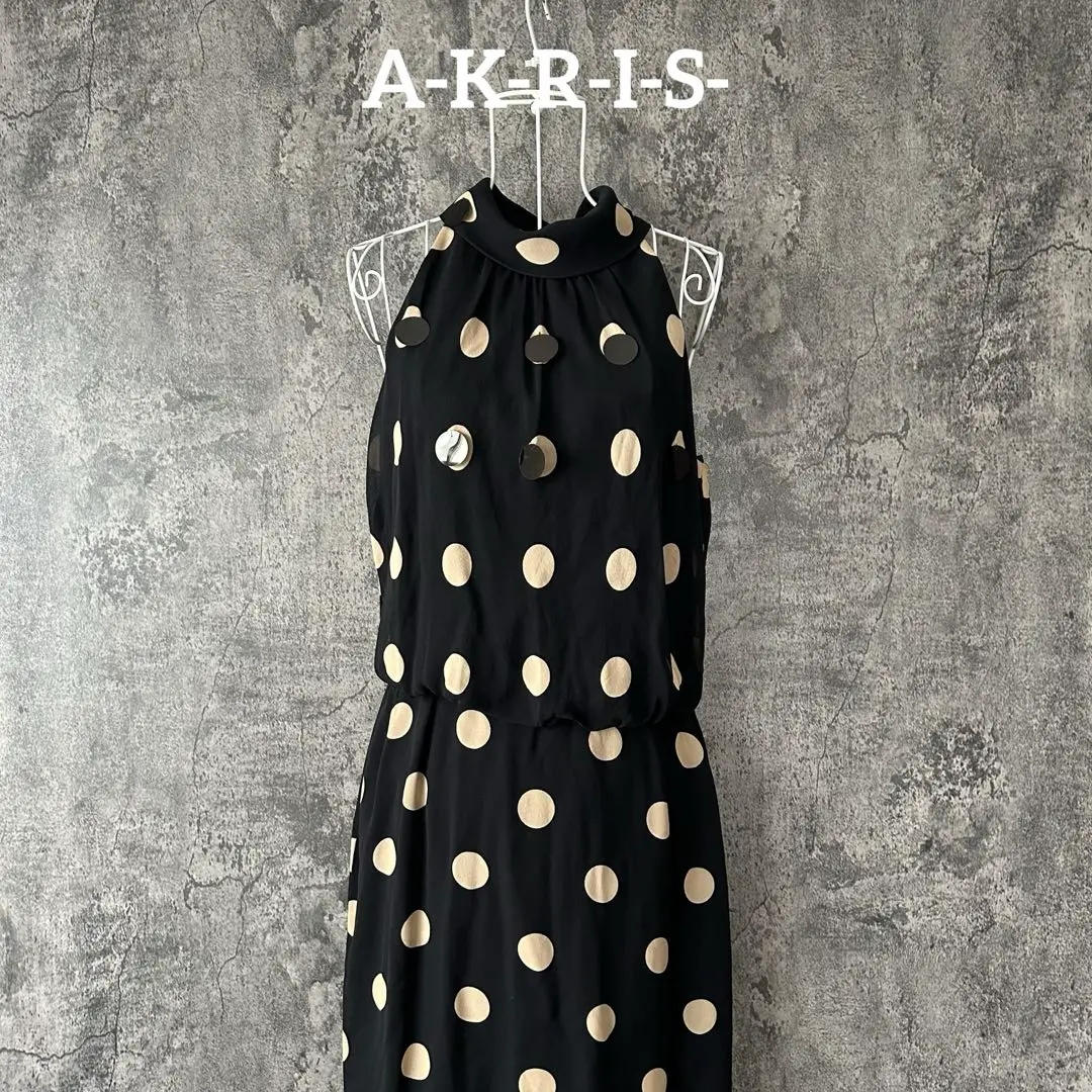 A-K-R-I-S- アクリス 英国王室御用達 ノースリーブ ワンピース A-K-R-I-S- アクリス 英国王室御用達 ノースリーブ ワンピース