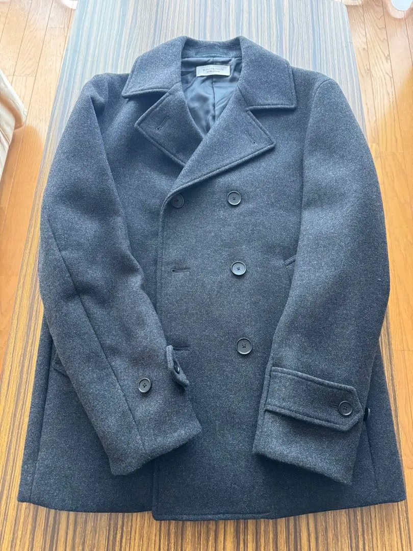 Thumbnail of Wool Double-breasted Pea Coat, Dark Gray
