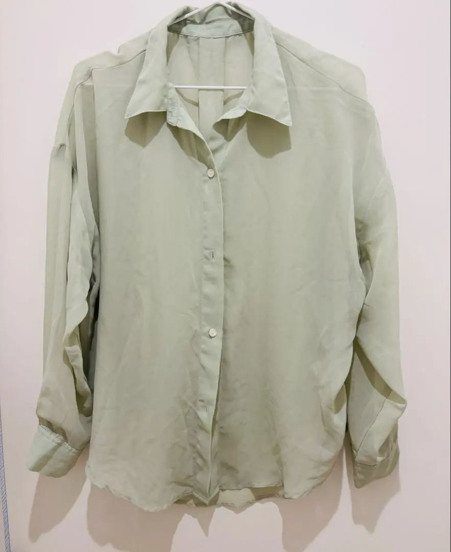 Thumbnail of Worn Once - Sheer Shirt - Mint Green - Excellent Condition - Size L