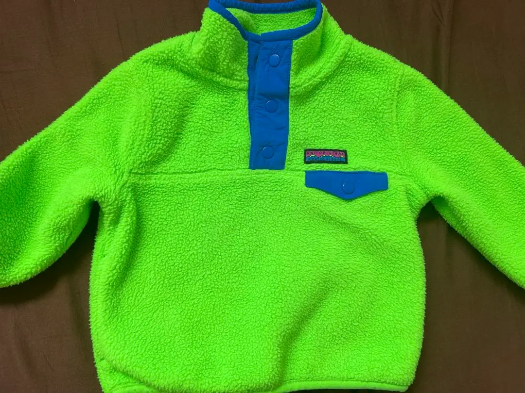 螢光綠色 刷毛外套 的縮圖