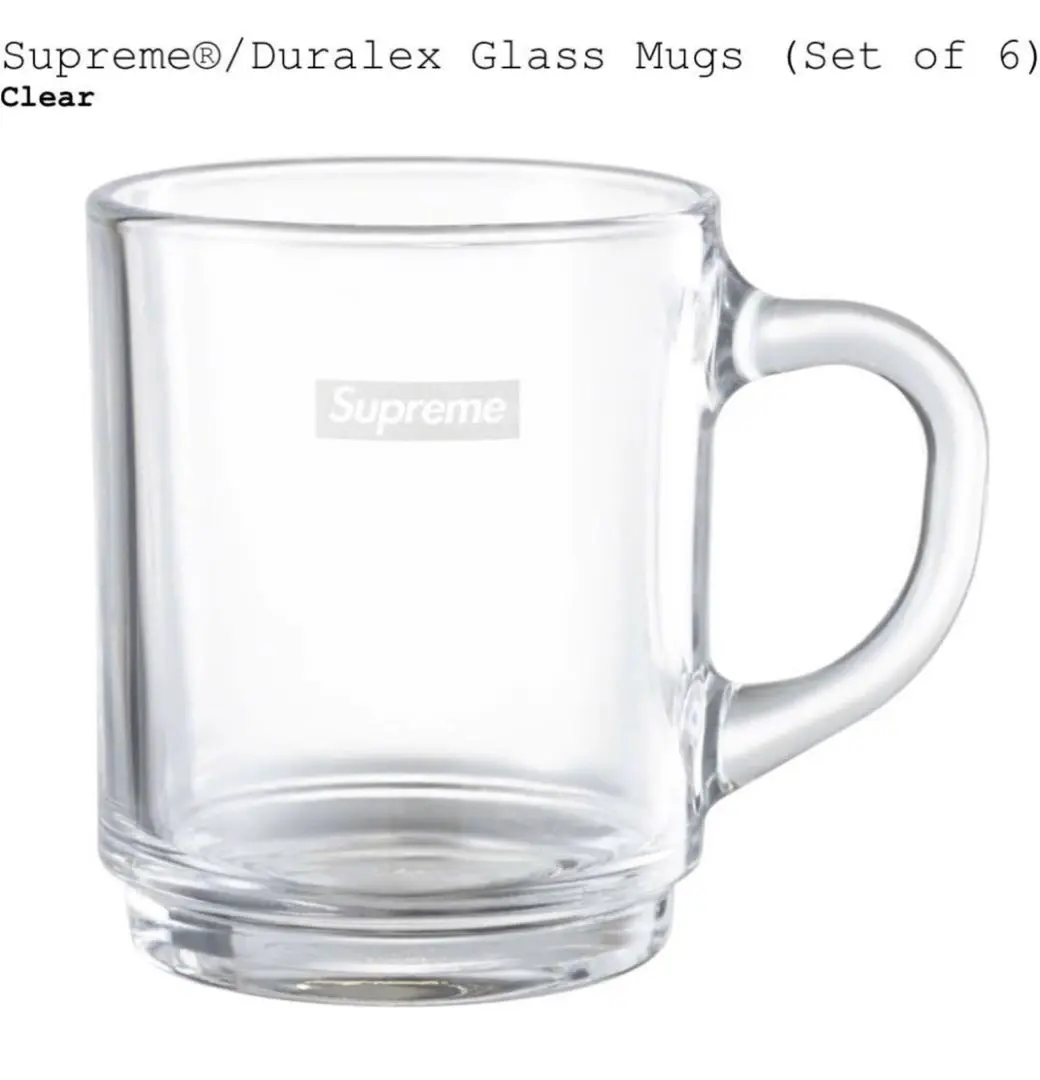 Supreme - supreme マグカップ コップ ペア マグ クリア 透明 トランスペアレント Supreme(シュプリーム) マグカップ・ティーカップ(ライフ