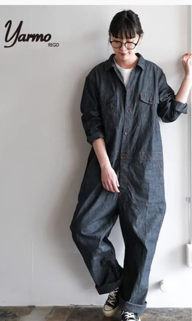 未使用 24SS 4万4000円 Yarmo ギンガムチェック オールインワン
