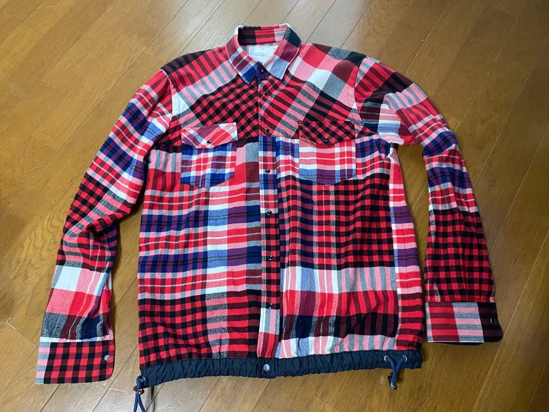 sacai プルオーバー グラデーション チェック ネルシャツ Sacai（サカイ）の「Sacai - グラデーションチェック柄 シャツ