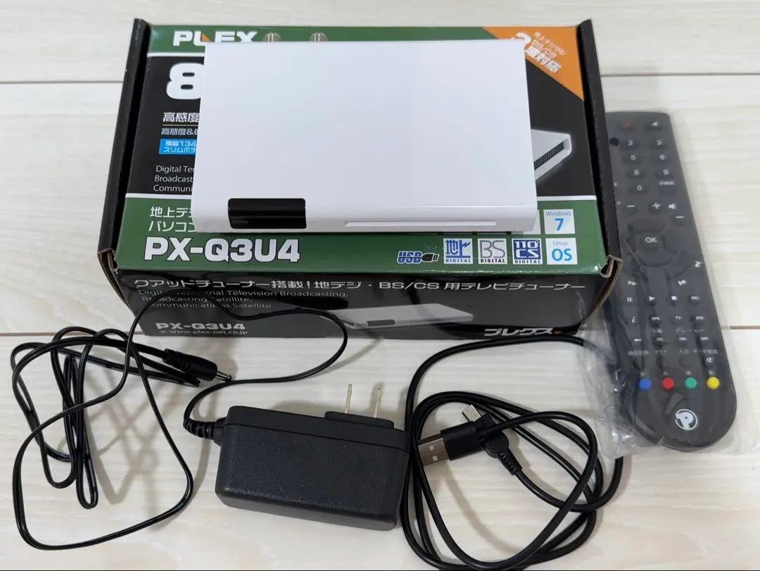 PLEX PX-Q3U4 地デジ BS CS 8チューナー 無音化 PLEX 8ch同時に視聴・録画できる TVチューナー地デジ・BS・CSに