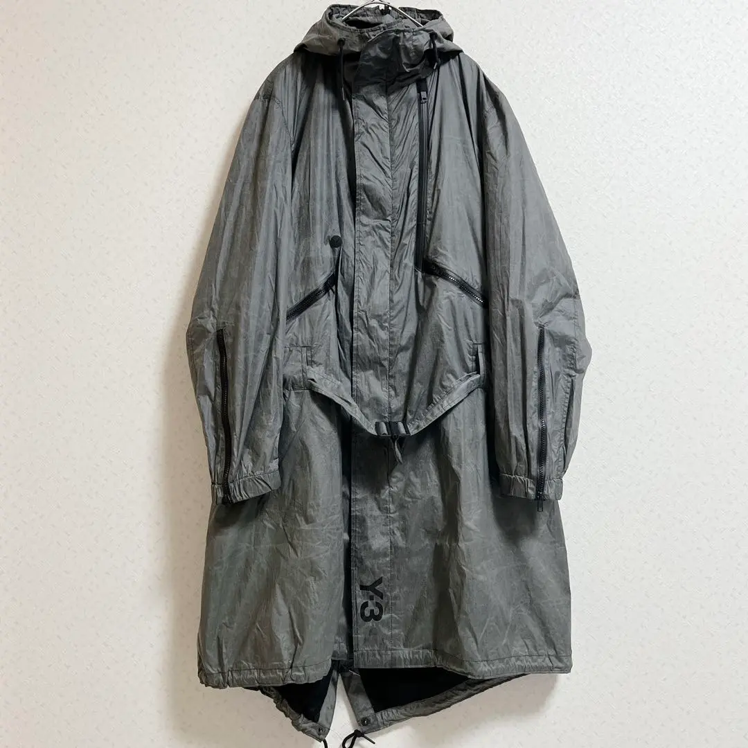 美品⭐️Y-3 モッズコート スリーストライプス 変形 ブラック XLサイズ相当 2025年最新】Y-3 モッズコートの人気アイテム - メルカリ
