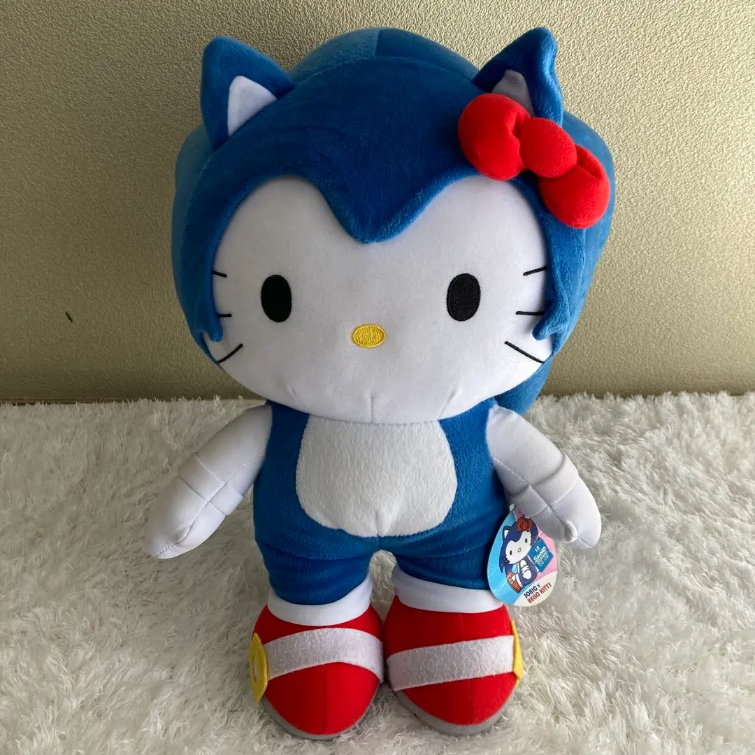 ソニックxキティ　コラボぬいぐるみ　非売品　プライズ　SEGA セガ Amazon.co.jp: キティちゃん ソニックコラボぬいぐるみ : おもちゃ