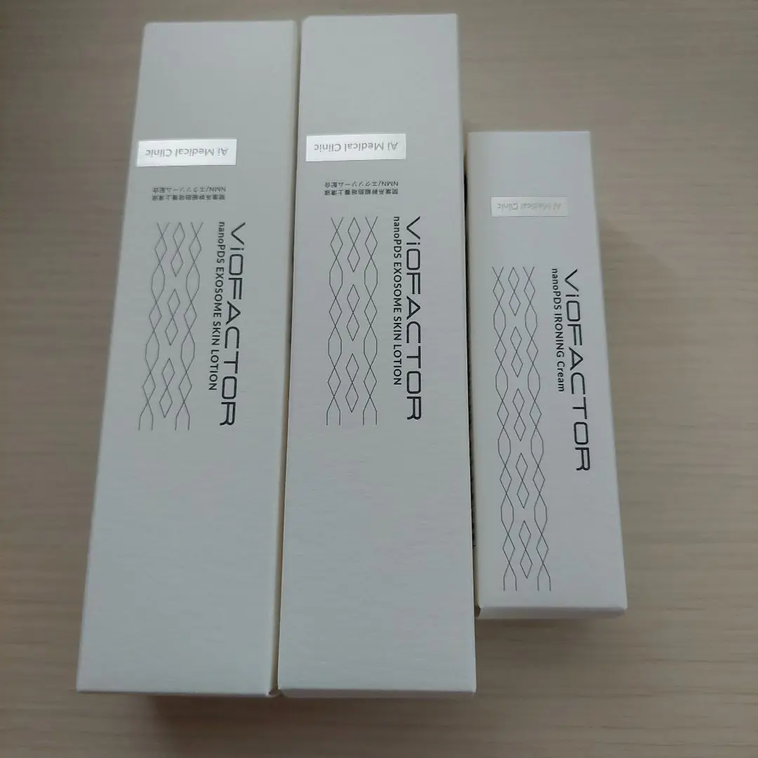 VIOFACTOR スキンローション120ml×2 アイロニングクリーム30ml 株式会社バイオメドテック製薬