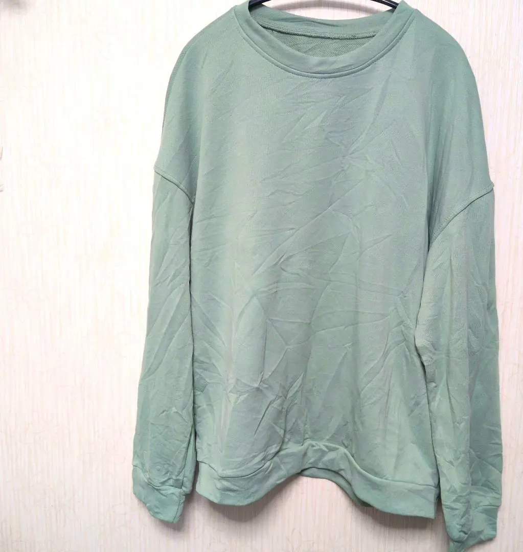 Thumbnail of Mint Green XL Long Sleeve Sweatshirt Simple Solid Color