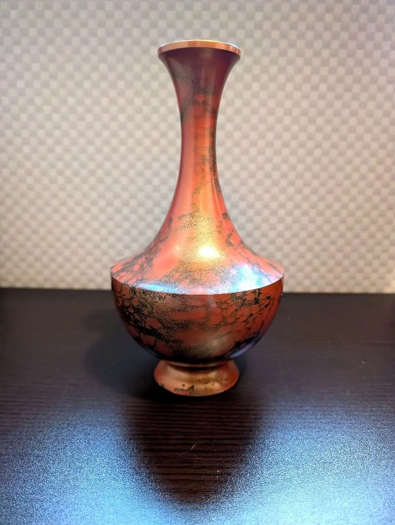 【未使用】高岡銅器 峰雲作 鋳銅花瓶 山水楼閣文 金銀細工 花器フラワーベース 未使用】高岡銅器 鋳銅花瓶 峰雲作 伝統工芸 民藝 - メルカリ