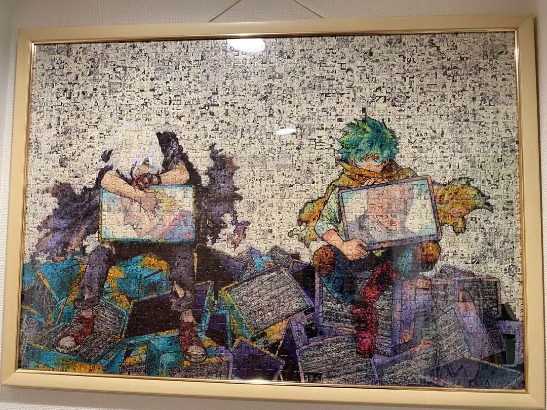 僕のヒーローアカデミア展 モザイクアートジグソーパズル　完成品とその他セット 完成品 僕のヒーローアカデミア ヒロアカ展 モザイクアート